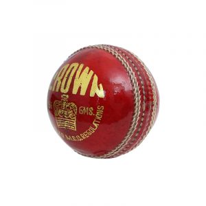 Crown Red Cricket Ball Leather 4 Piece Ball Hand Stitch Seasoned Ball Cork Inner