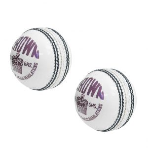 CW CROWN White Leather Cricket Ball