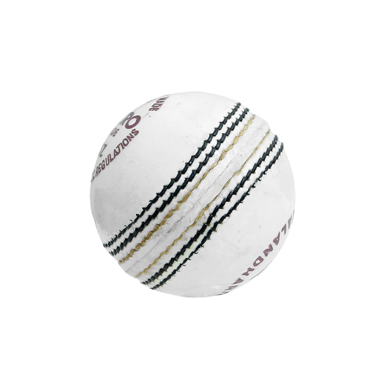 CW Maestro White Cricket Ball Leather Cricket Ball White 4 Cut Piece