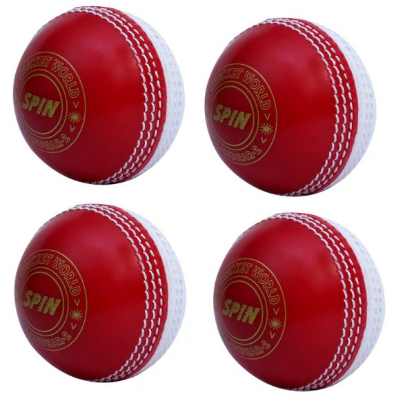 Red Indoor Pvc Cricket Balls 6 Pack