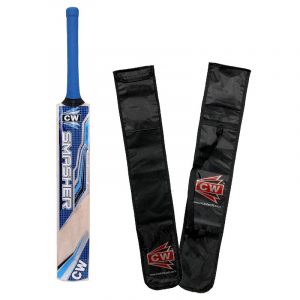 CW Smasher Blue Men Cricket Bat Full Size Senior Cricket Bat Club Cricket Training & Practice Cricket Bat Light Weight Thick Blade Free Cover Included