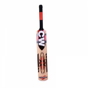 CW Dragon English Willow Cricket Bat for Leather Ball Top Grade Thick Edge Light Weight Short Handle| Full Size Bat