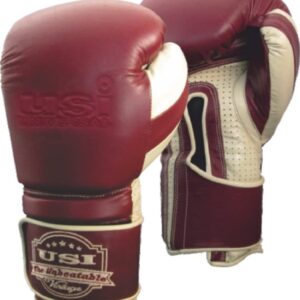 USI UNIVERSAL THE UNBEATABLE 609VM Boxing Gloves, Sparing Gloves, Boxing Gloves for Men, Top Grain Hide Leather, Moulded Single Piece Foam Padding, Wrap Around Wrist Closure