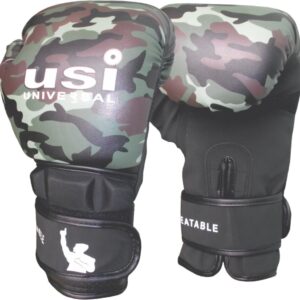 USI UNIVERSAL THE UNBEATABLE Boxing Gloves, Punching Gloves, 609CBG Contra Synthetic Leather Training Gloves, Handcrafted Inner Padding, Contoured Wrist Closure, Air Mesh On Palm
