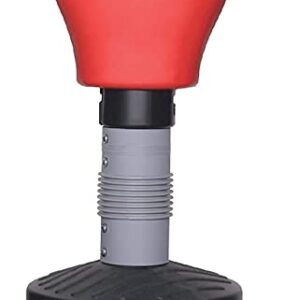 USI UNIVERSAL THE UNBEATABLE Dummy Shaped Punching Bag , 706FSD Kick Bag , Plastic/PU Construction, Elastomeric Spring Action, Plastic Base with Cavity for Filling Sand, 100-110kg Sand Capacity