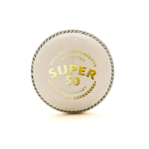 SG Super 50 White Leather Cricket B